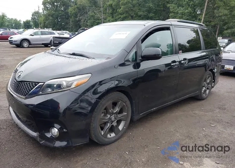 2015 Toyota Sienna Se 8 Passenger from USA, damaged, VIN 5TDXK3DC9FS569532